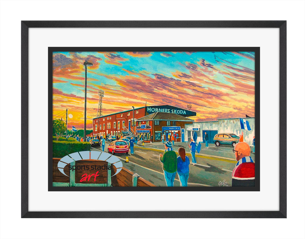 Oldham Athletic FC Boundary Park 'Going to the Match' Wall Art A4 Print
