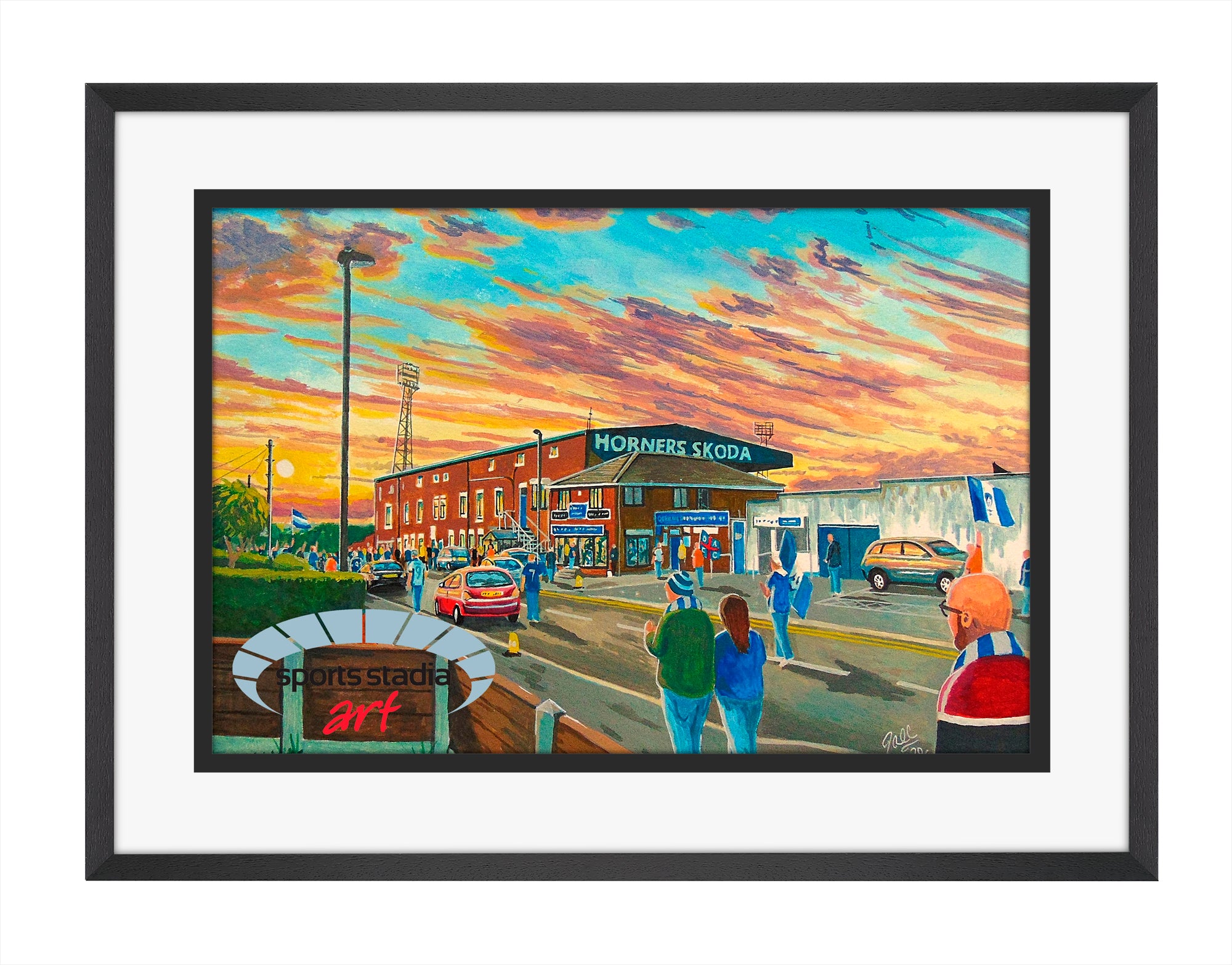 Oldham Athletic FC Boundary Park 'Going to the Match' Wall Art A4 Print