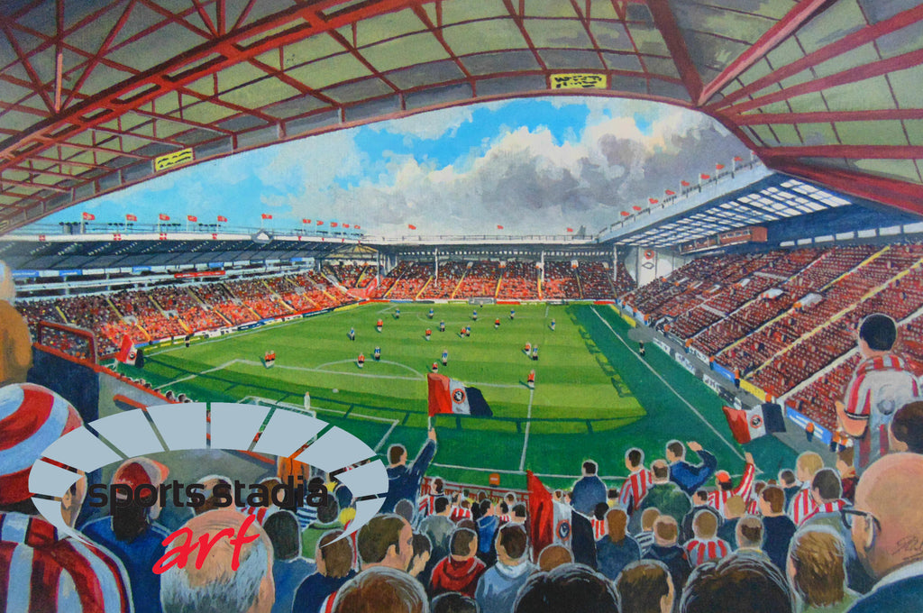 Sheffield United FC Bramall Lane Stadium Wall Art A4 Print