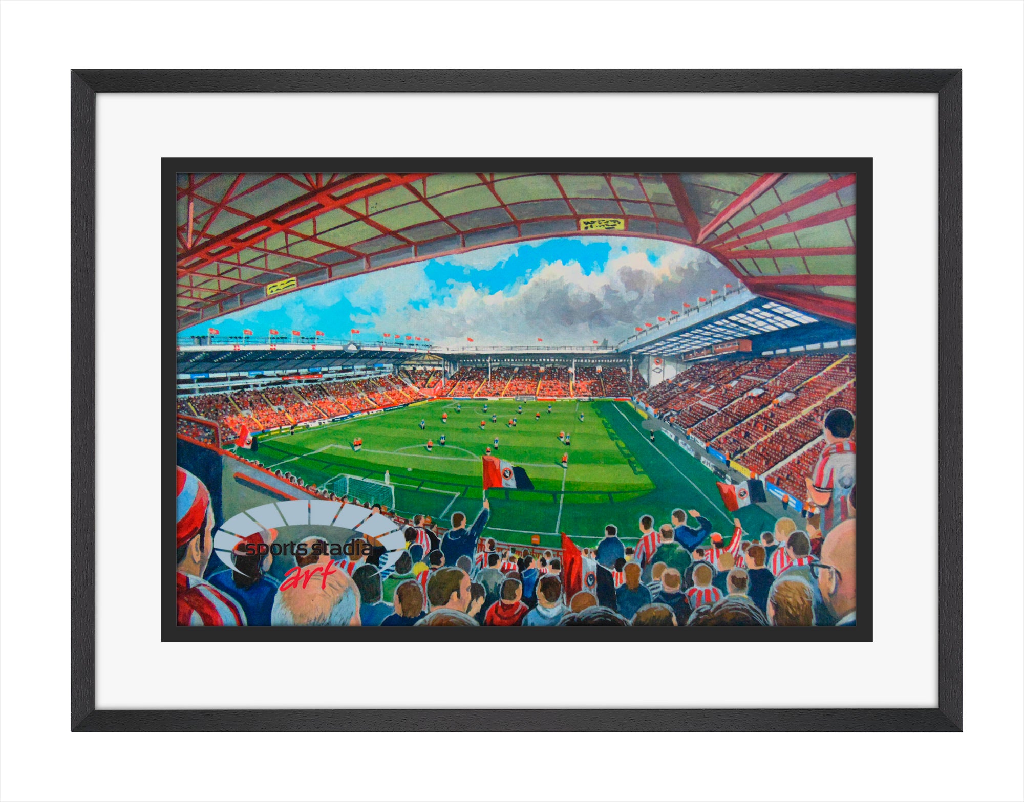 Sheffield United FC Bramall Lane Stadium Wall Art A4 Print