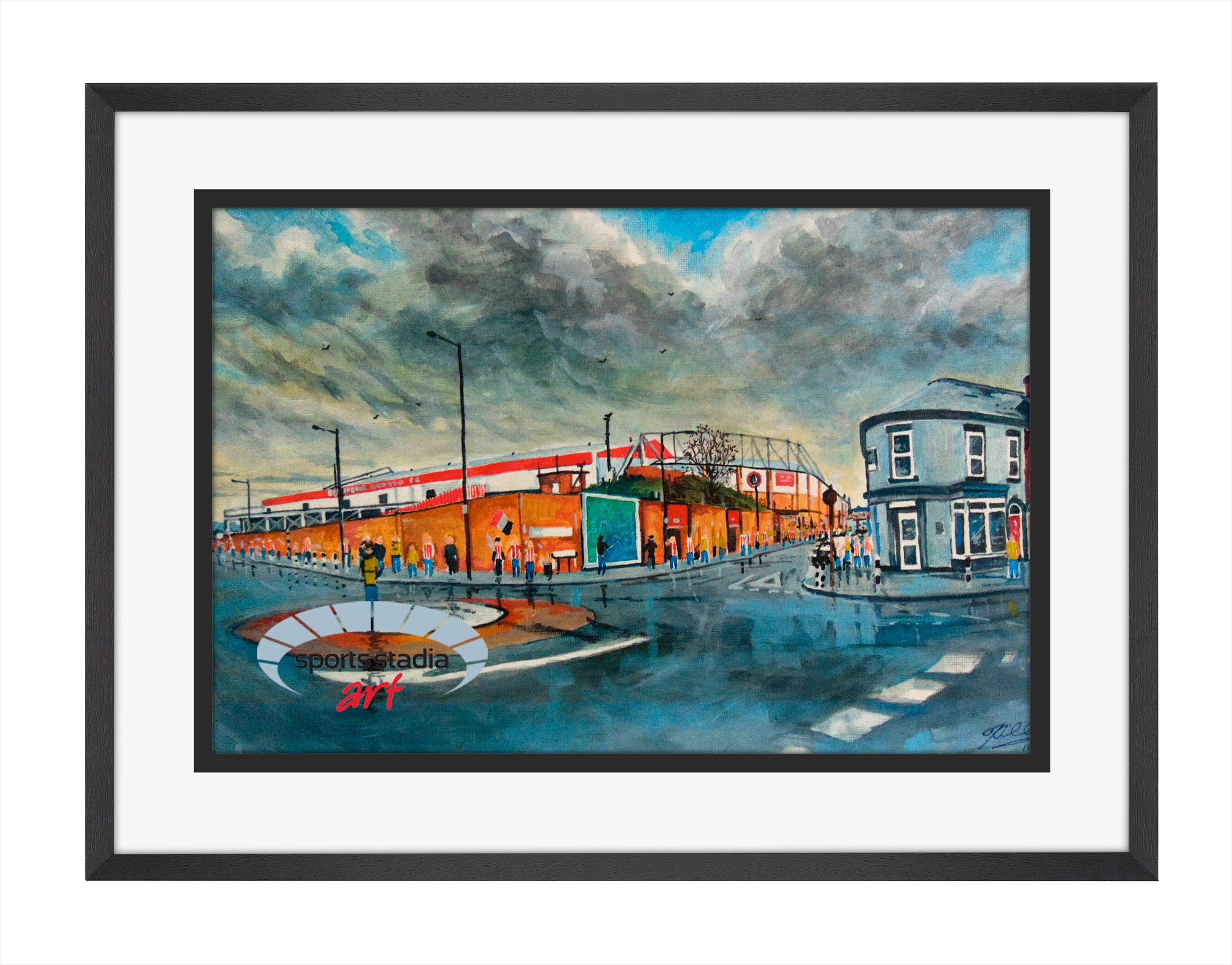 Sheffield United FC Bramall Lane Stadium 'Going to the Match' Wall Art A4 Print