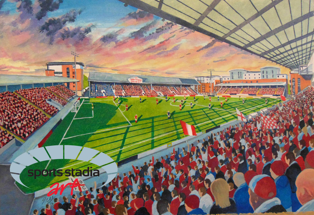 Leyton Orient FC Brisbane Road Stadium Wall Art A4 Print