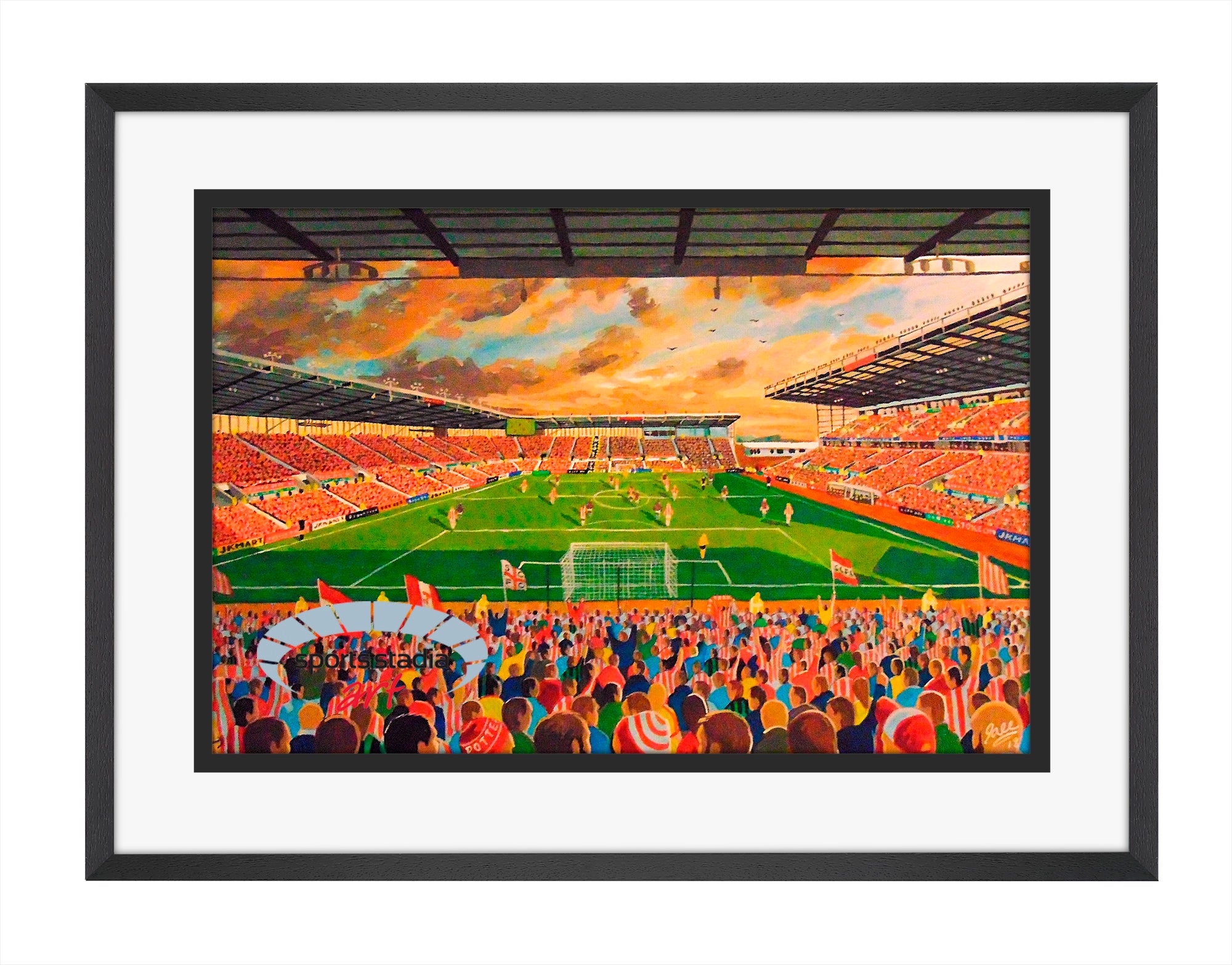 Stoke City FC Britannia Stadium Wall Art A4 Print