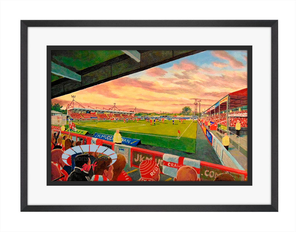 Crawley Town FC Broadfield Stadium Wall Art A4 Print