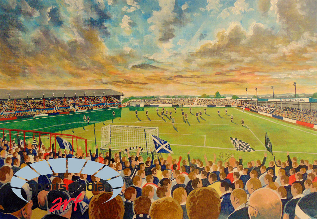 Falkirk FC Brockville Stadium Wall Art A4 Print