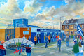 Falkirk FC Brockville Stadium 'Going to the Match' Wall Art A4 Print