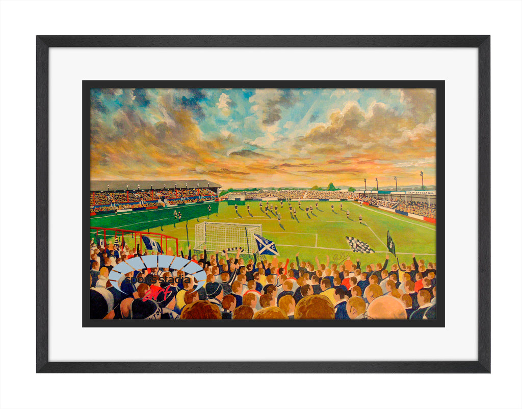 Falkirk FC Brockville Stadium Wall Art A4 Print