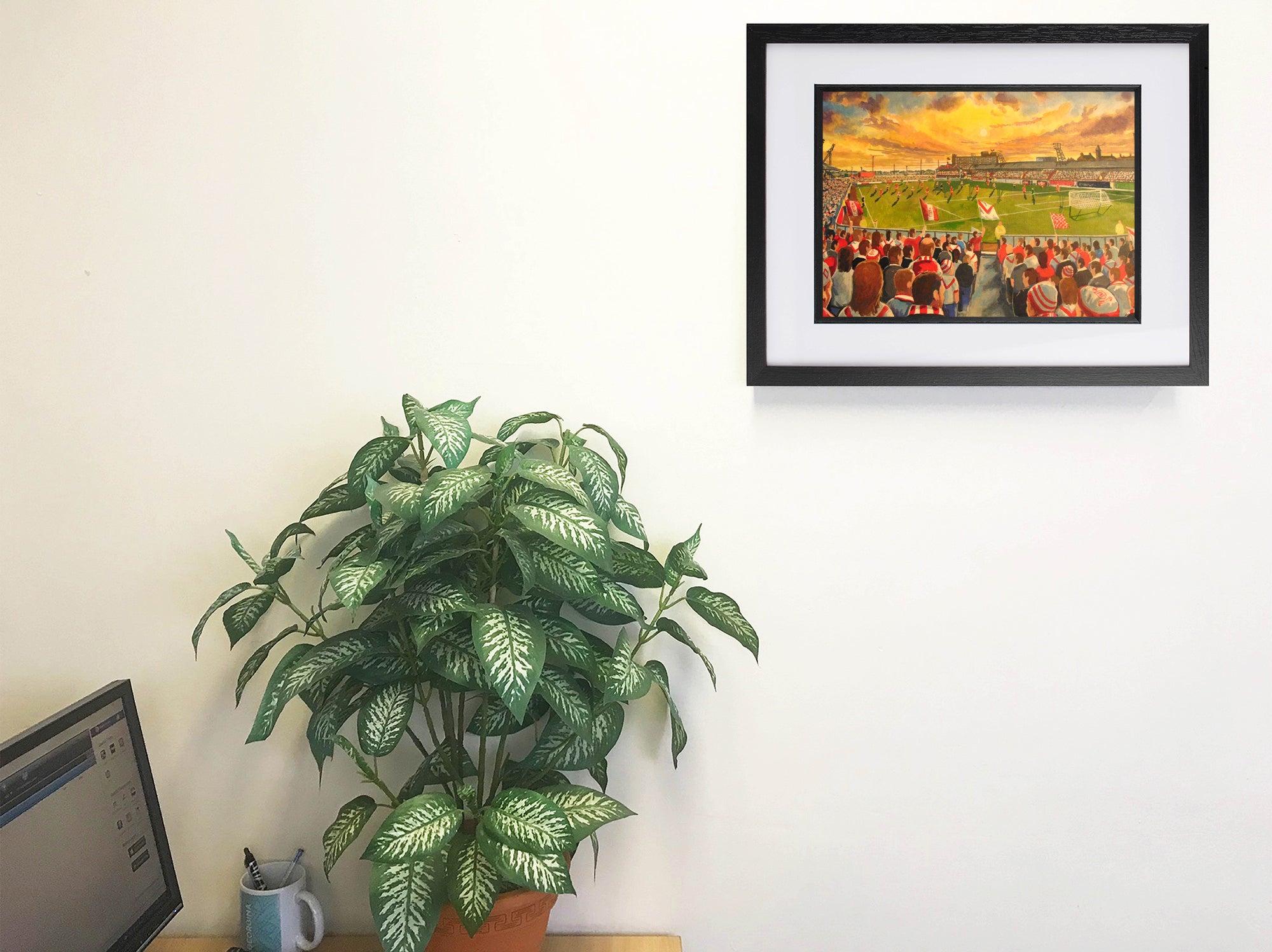 Airdrie FC Broomfield Park Stadium Wall Art A4 Print