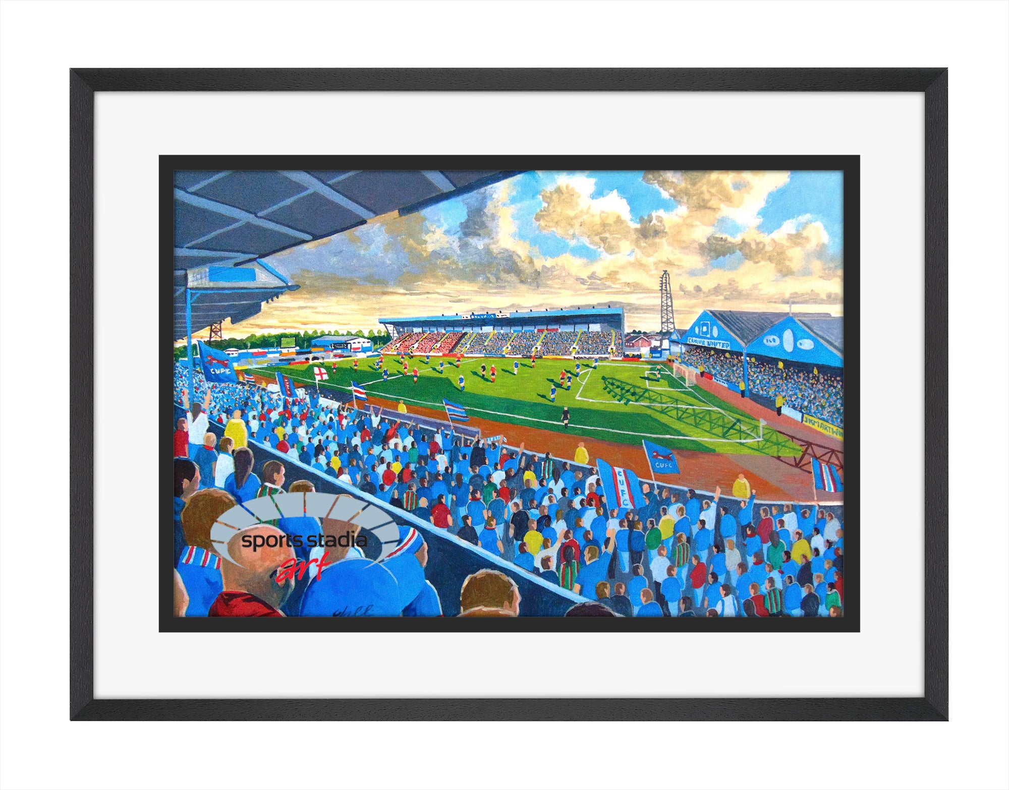 Carlisle United FC Brunton Park Stadium Wall Art A4 Print