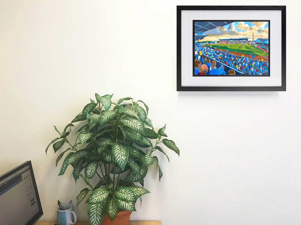 Carlisle United FC Brunton Park Stadium Wall Art A4 Print