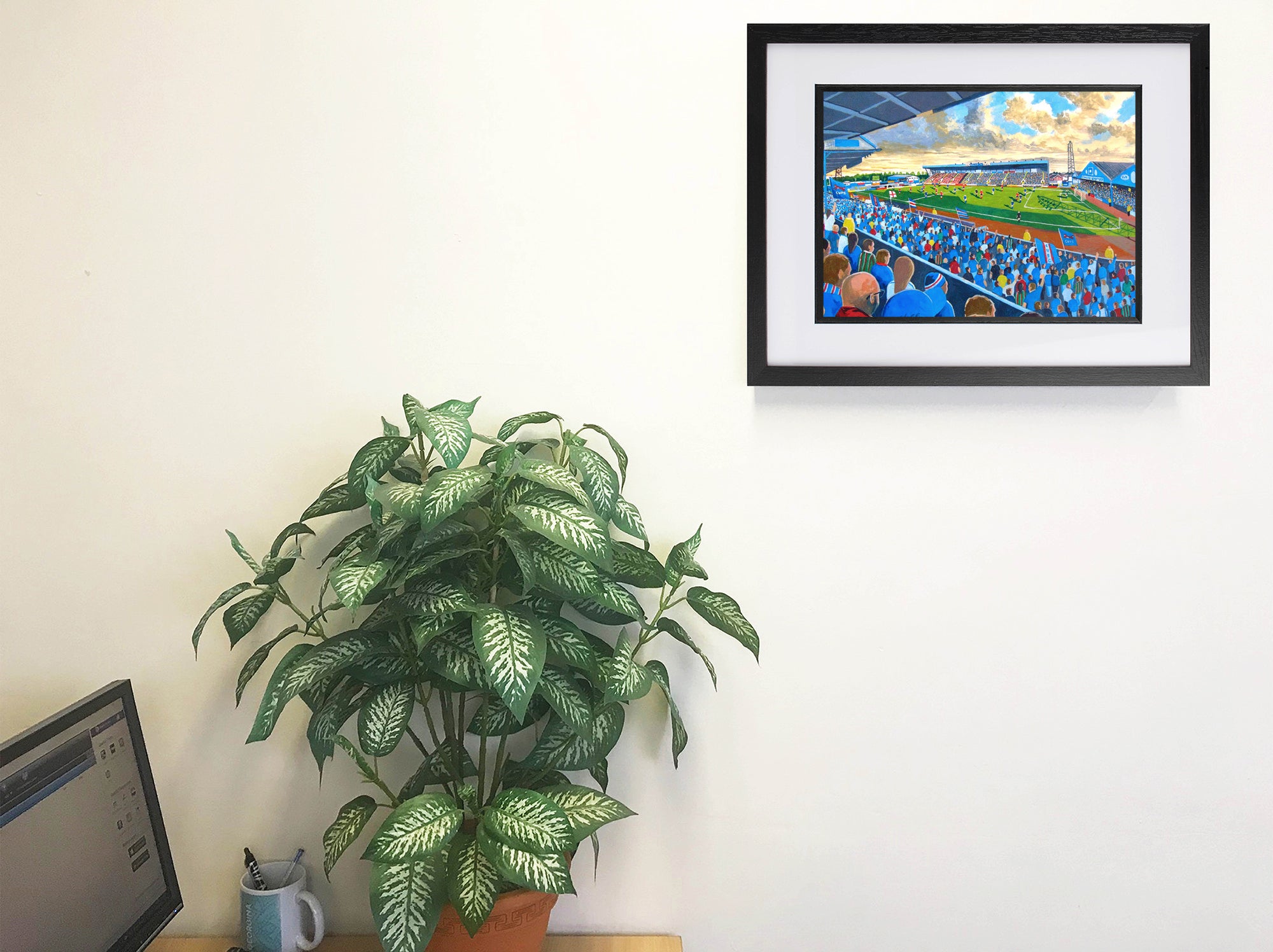 Carlisle United FC Brunton Park Stadium Wall Art A4 Print
