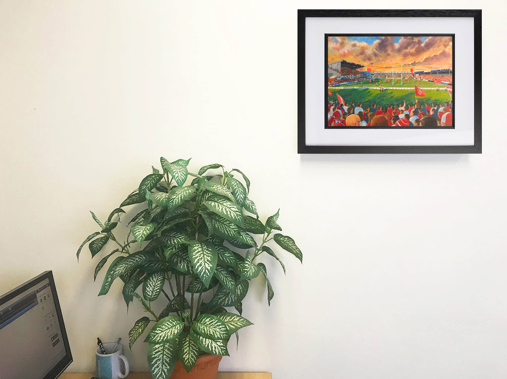Hull Kingston Rovers Rugby League Craven Park Stadium Wall Art A4 Print