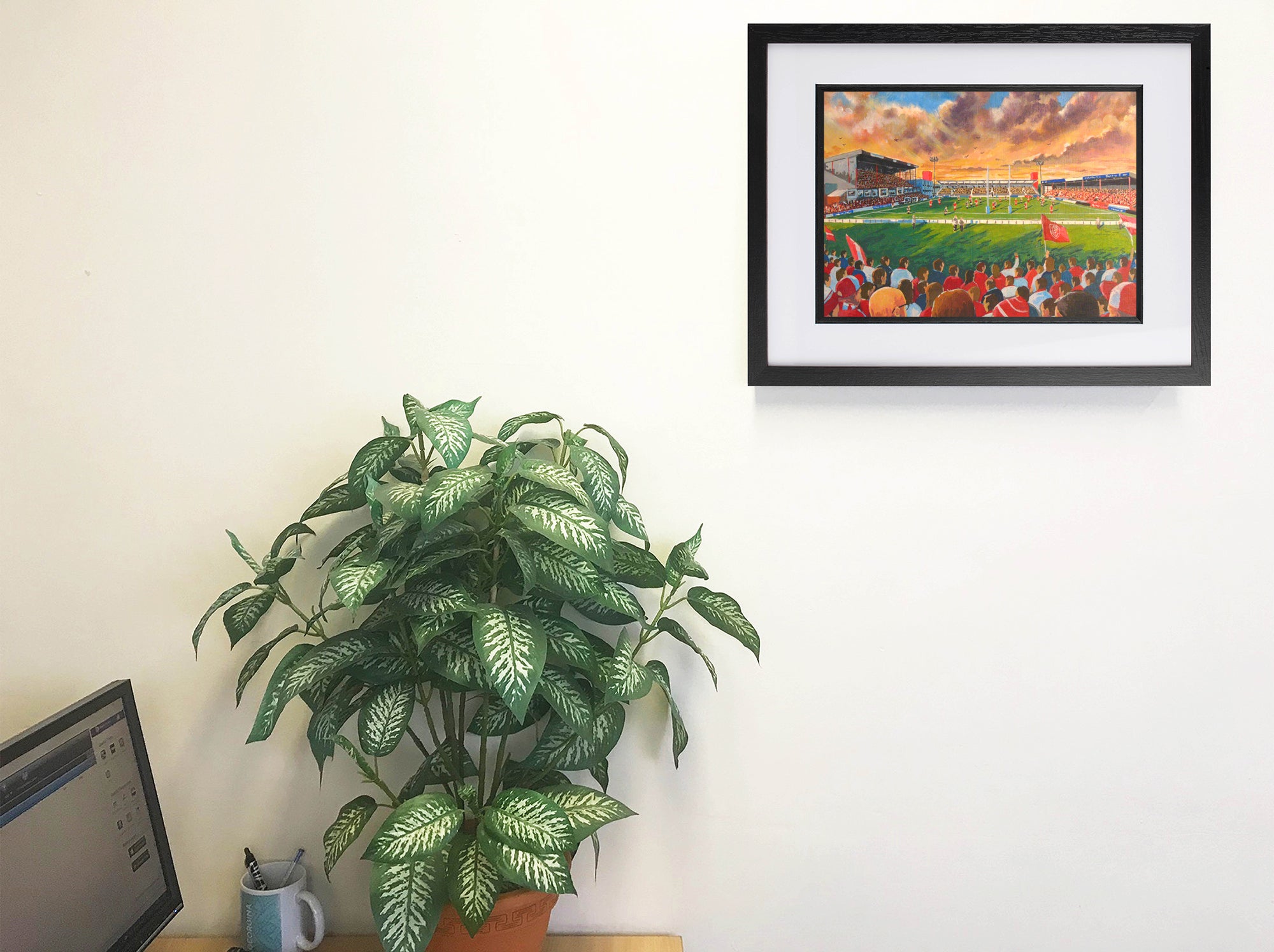Hull Kingston Rovers Rugby League Craven Park Stadium Wall Art A4 Print