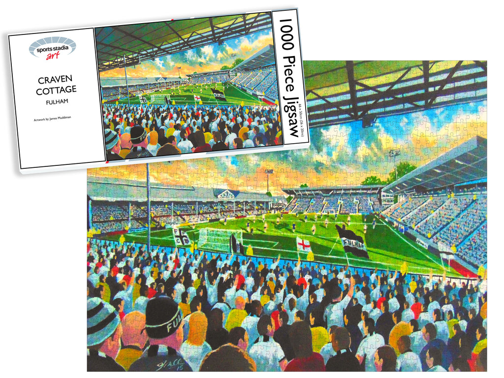 Fulham FC Craven Cottage Stadium Art Jigsaw Puzzle