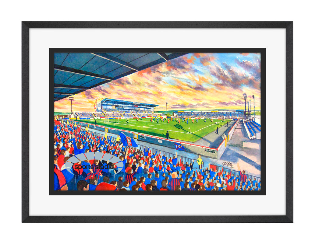 Caledonian Thistle FC Caledonian Stadium Wall Art A4 Print