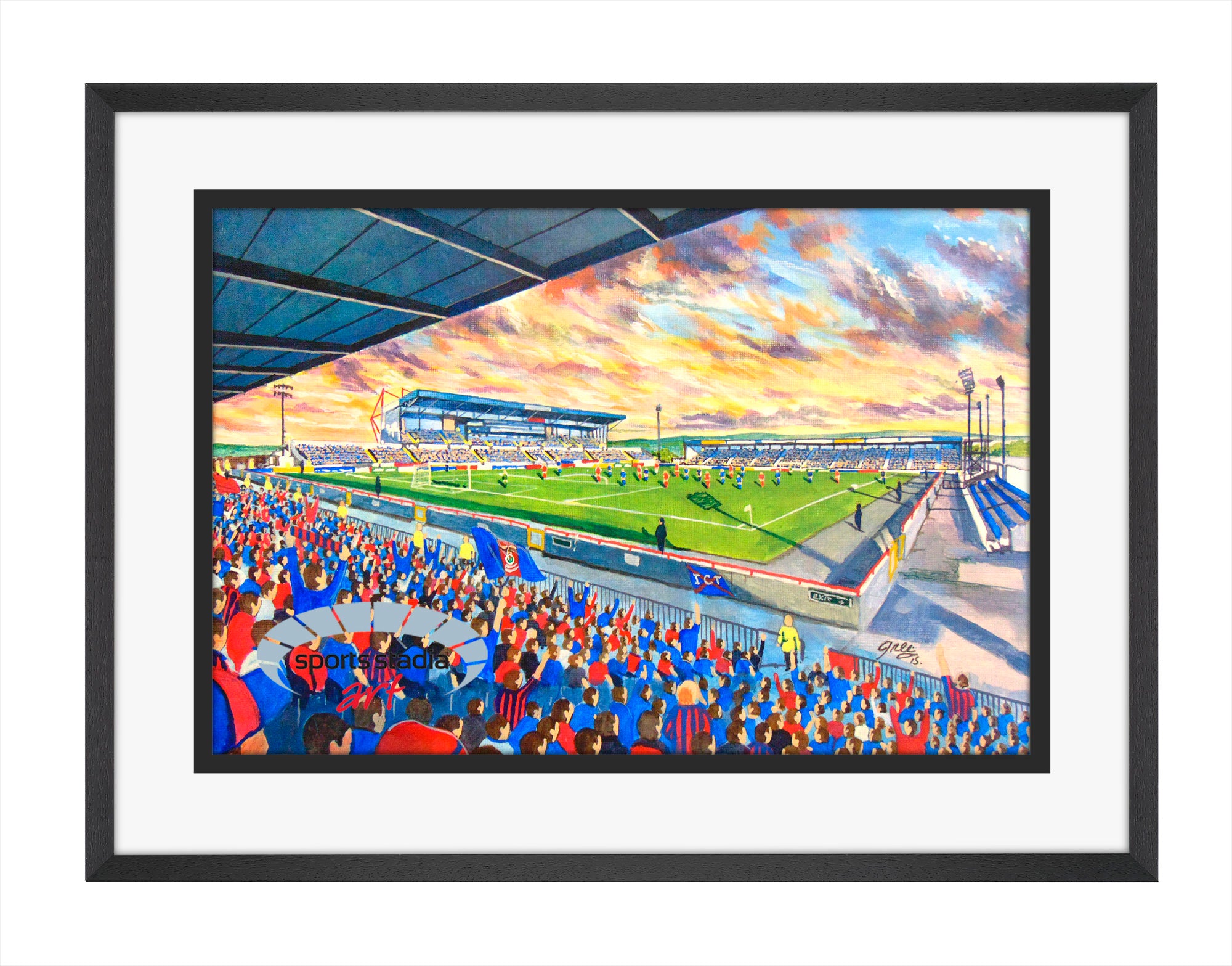Caledonian Thistle FC Caledonian Stadium Wall Art A4 Print