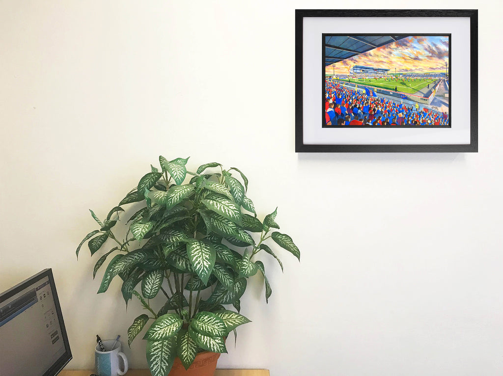Caledonian Thistle FC Caledonian Stadium Wall Art A4 Print