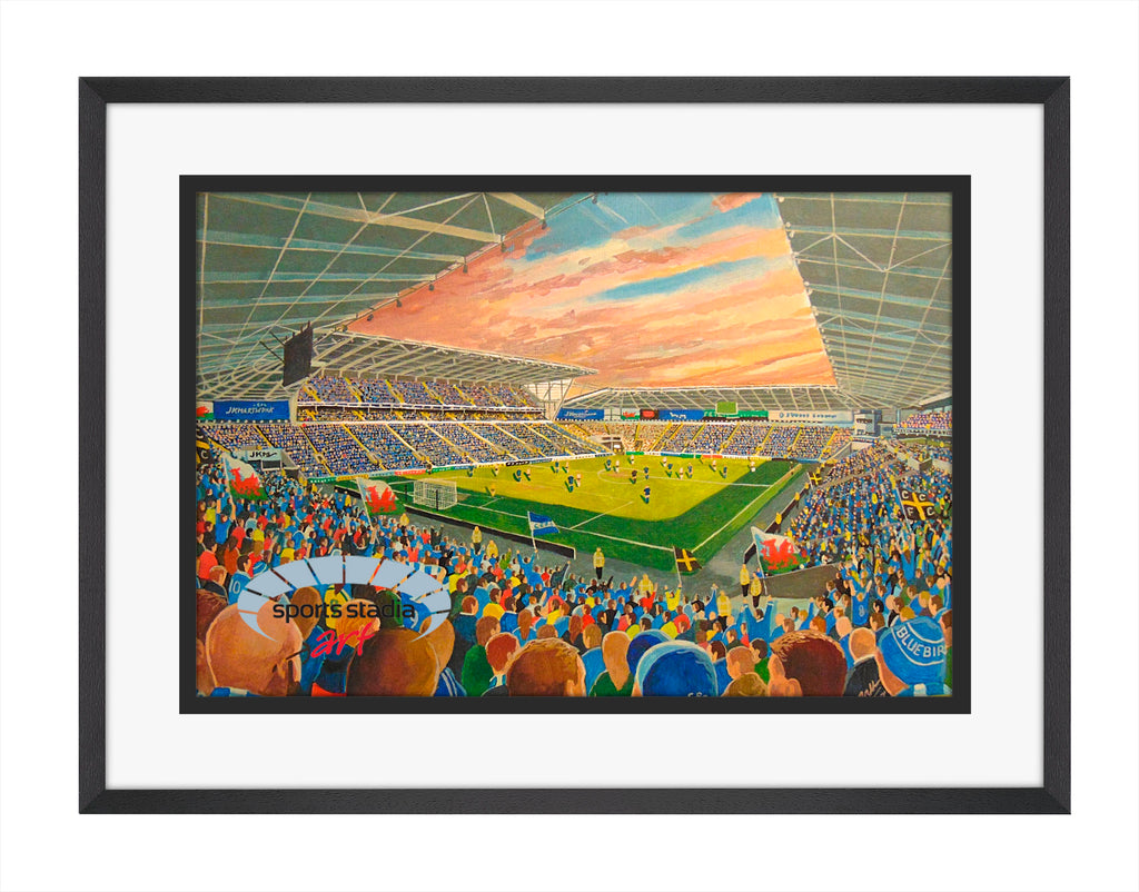 Cardiff City FC Stadium Wall Art A4 Print