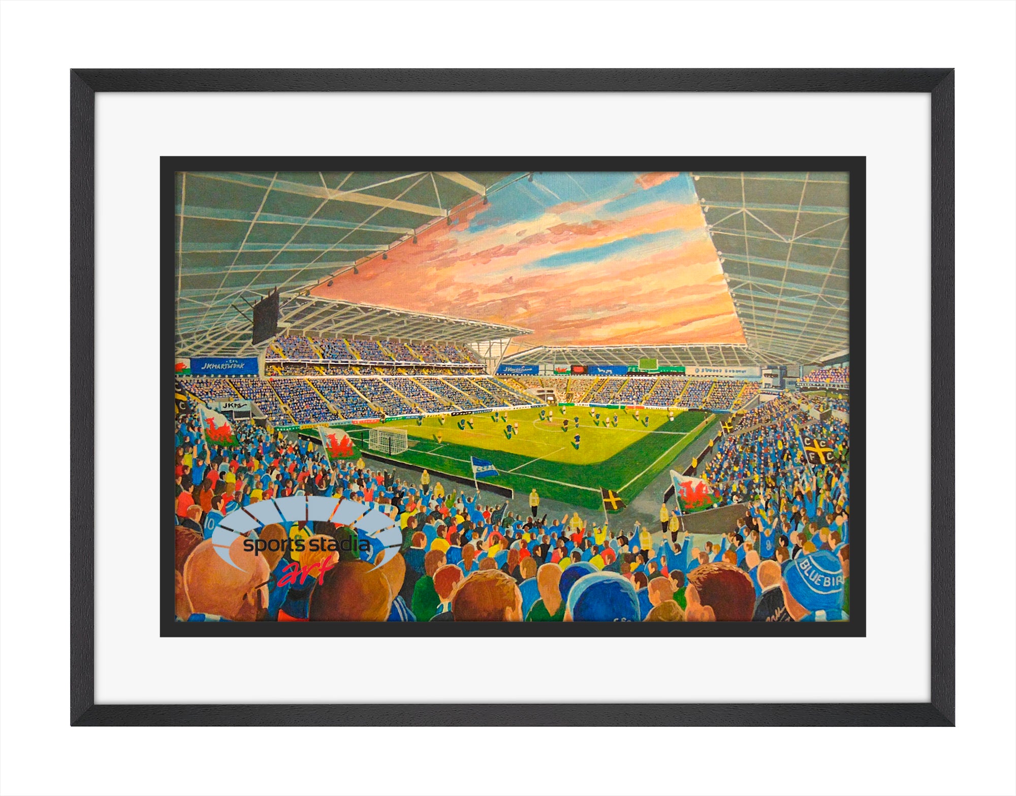 Cardiff City FC Stadium Wall Art A4 Print