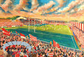 Wigan Warriors Rugby League Central Park Stadium Wall Art A4 Print