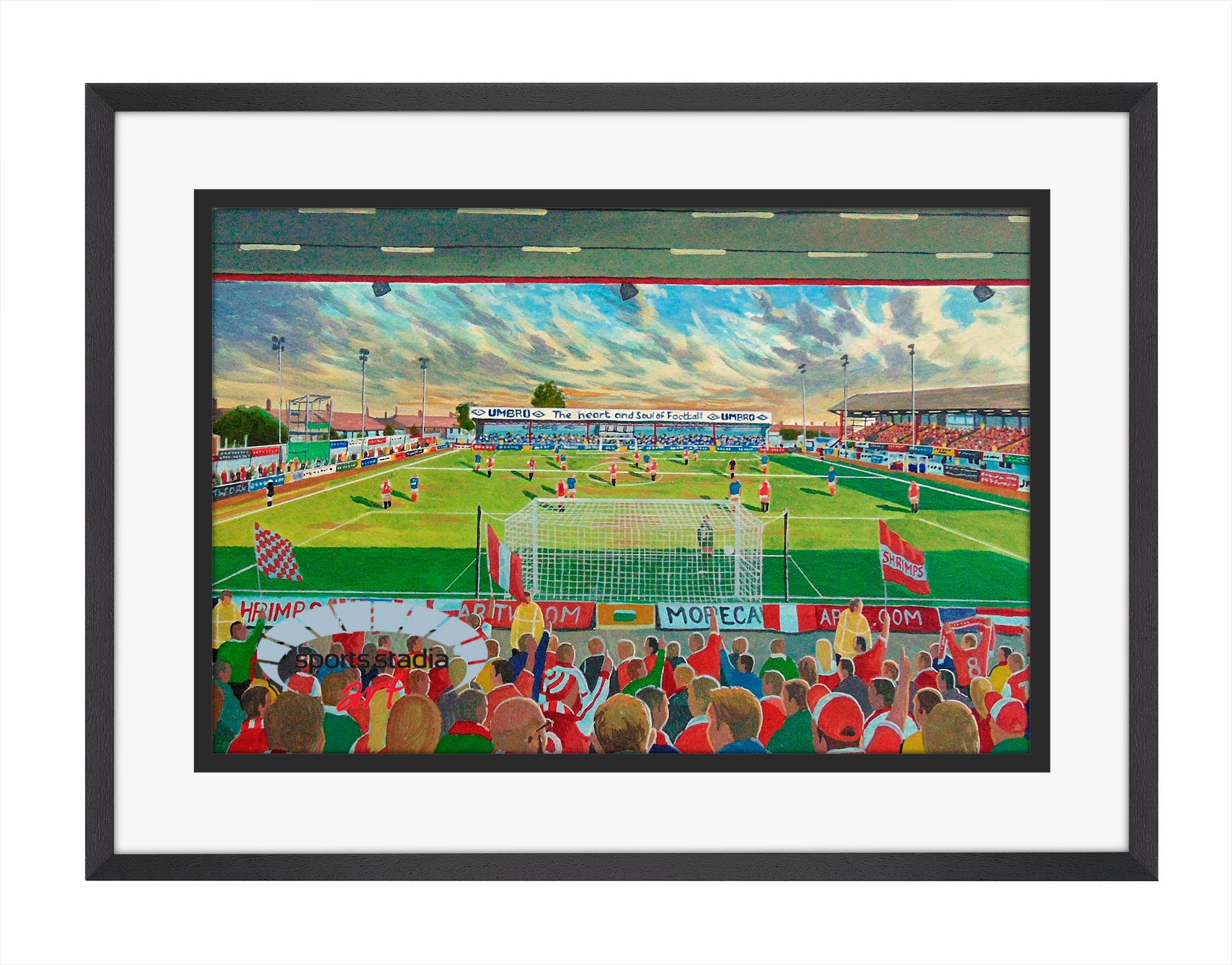 Morecambe FC Christie Park Stadium Wall Art A4 Print