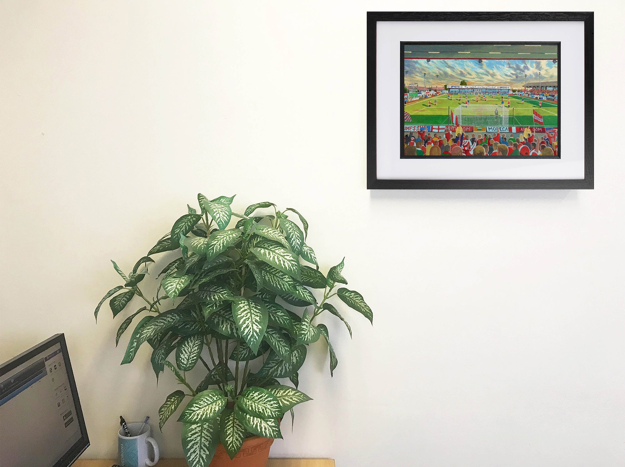 Morecambe FC Christie Park Stadium Wall Art A4 Print