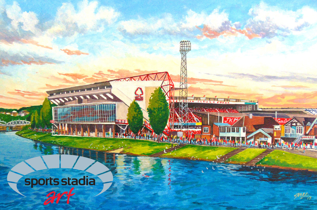Nottingham Forest FC City Ground Stadium Art 'Going to the Match' Jigsaw Puzzle