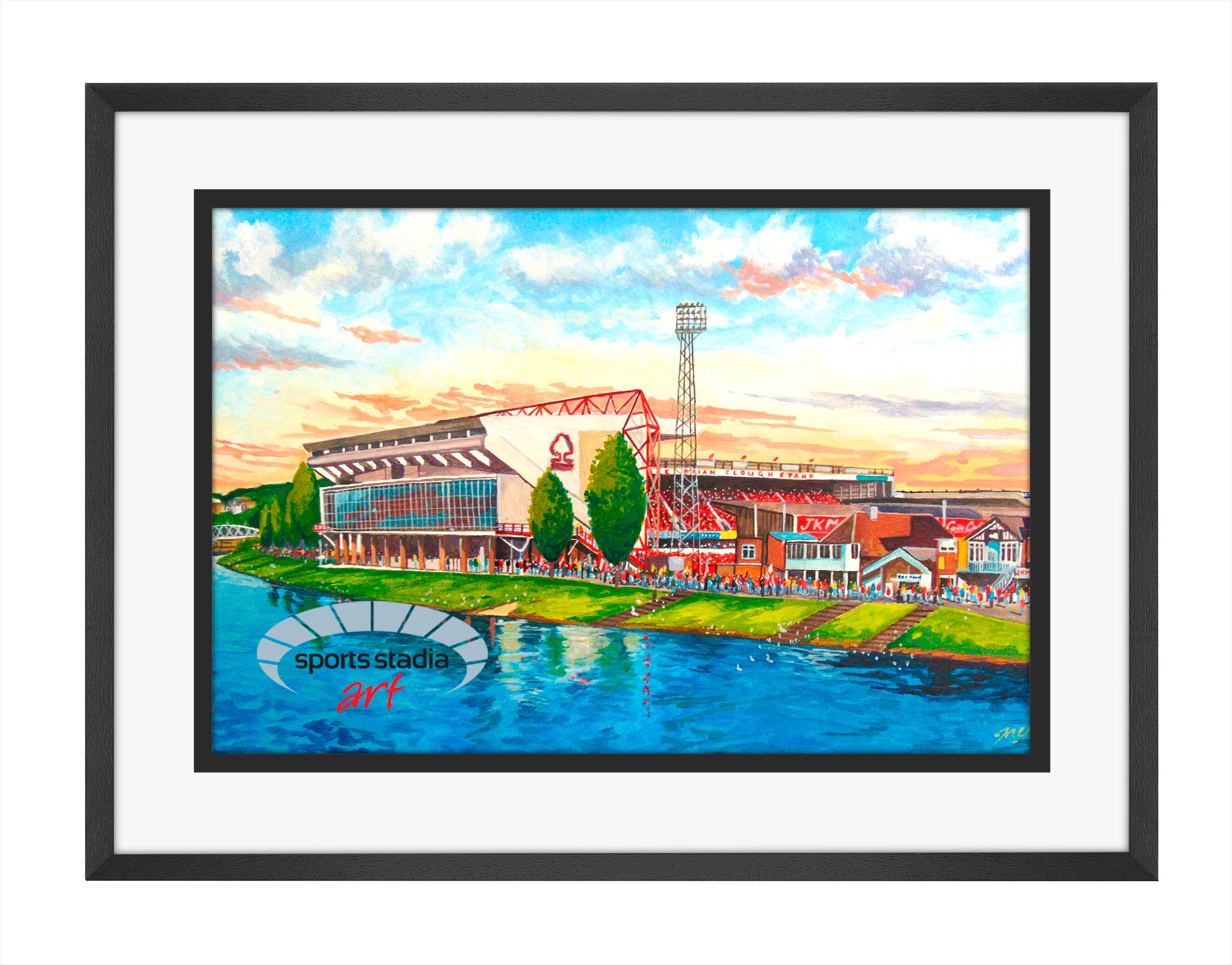 Nottingham Forest FC City Ground Stadium 'Going to the Match' Wall Art A4 Print