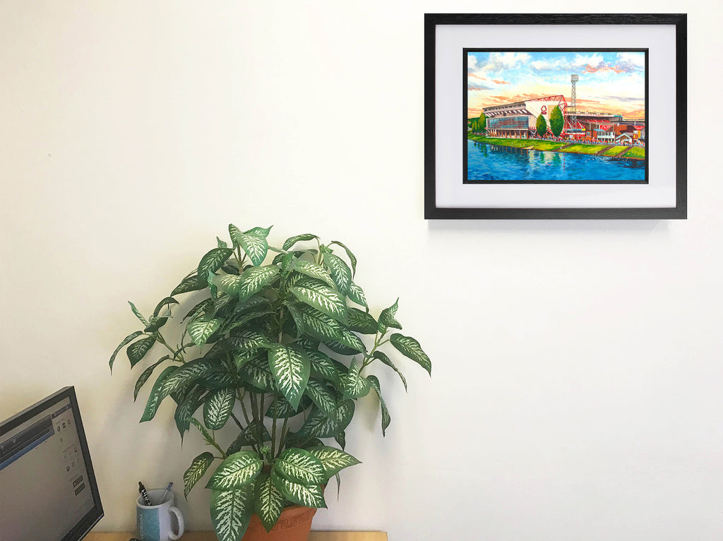 Nottingham Forest FC City Ground Stadium 'Going to the Match' Wall Art A4 Print