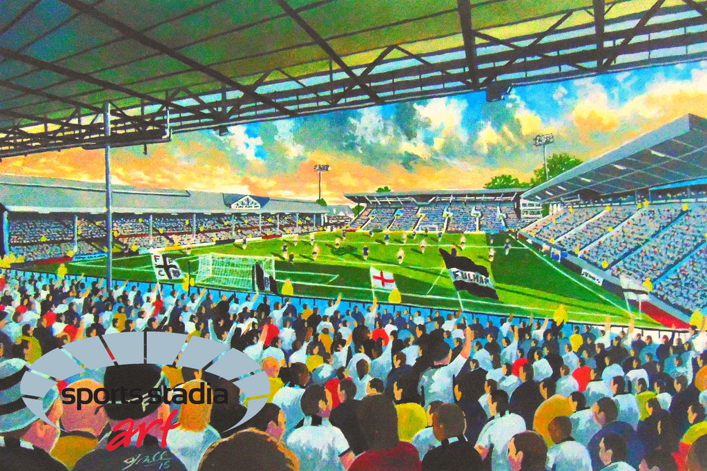 Fulham FC Craven Cottage Stadium Art Jigsaw Puzzle