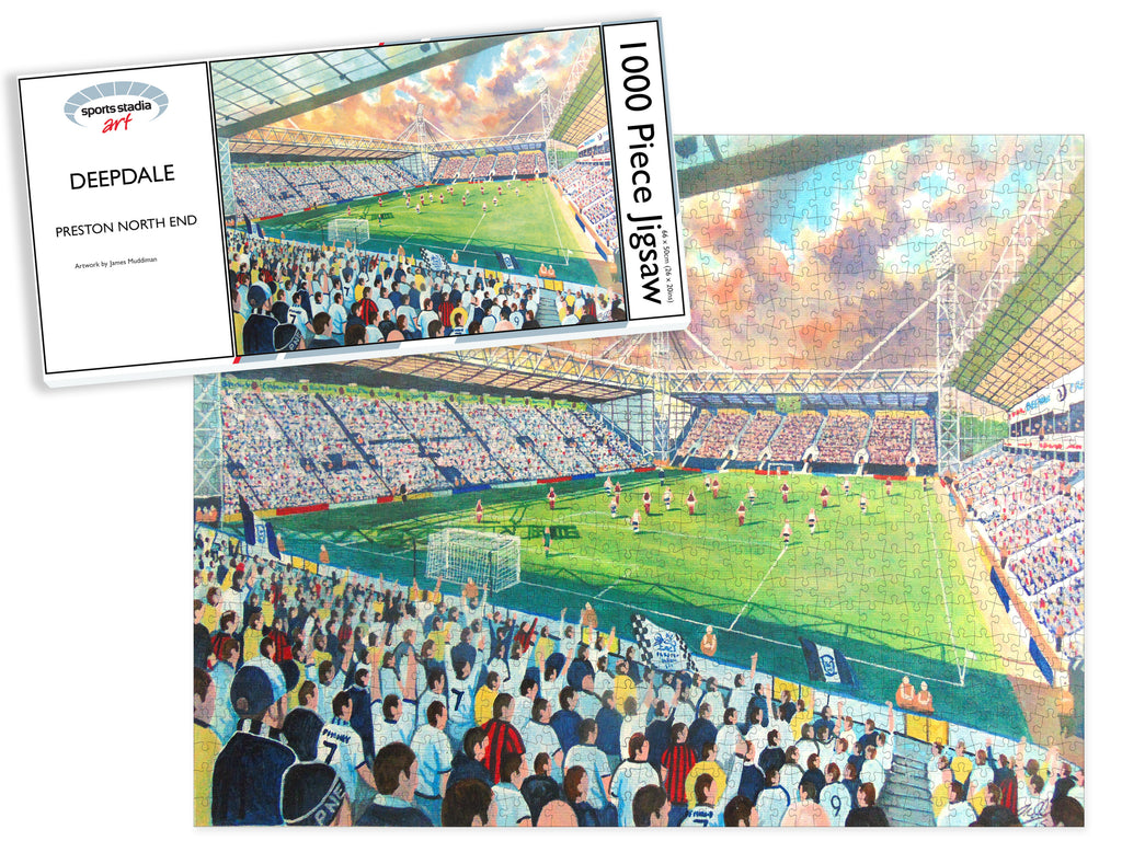 Preston North End FC Deepdale Stadium Art Jigsaw Puzzle