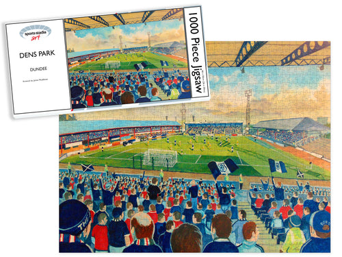 Dundee FC Dens Park Stadium Art Jigsaw Puzzle