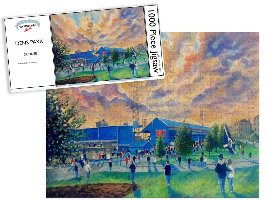 Dundee FC Dens Park Stadium Art 'Going to the Match' Jigsaw Puzzle