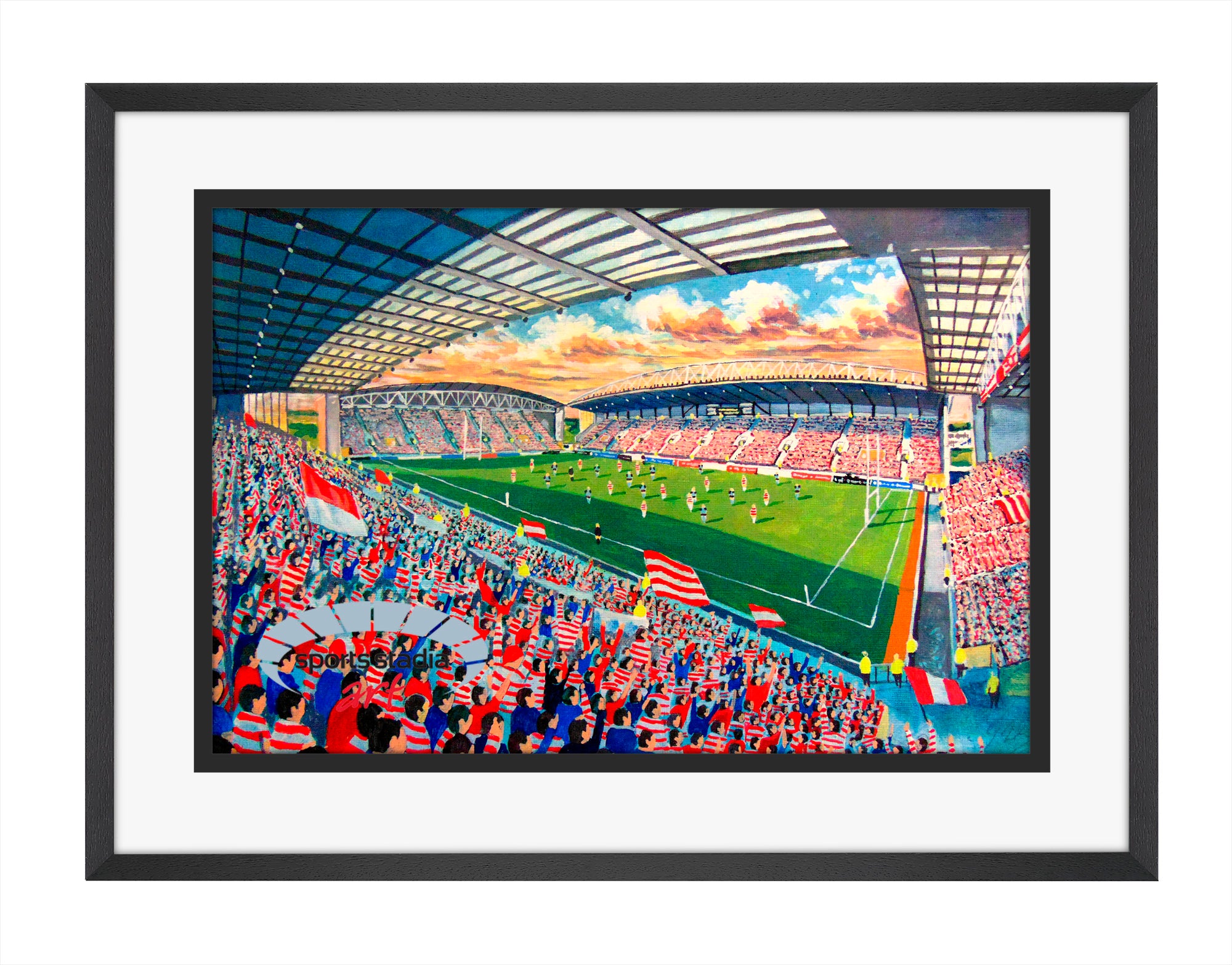 Wigan Warriors Rugby League DW Stadium Wall Art A4 Print