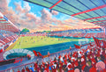 AFC Bournemouth Dean Court Stadium Wall Art A4 Print