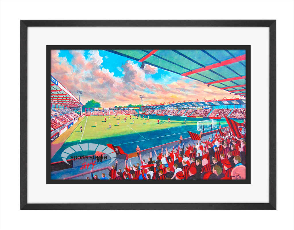 AFC Bournemouth Dean Court Stadium Wall Art A4 Print