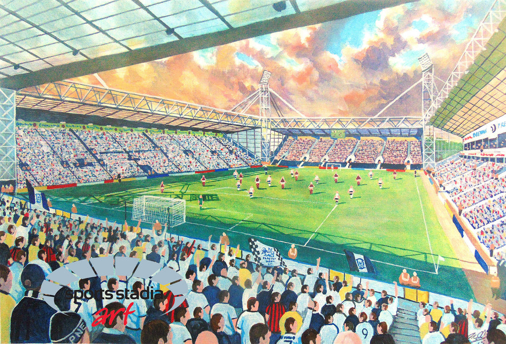 Preston North End FC Deepdale Stadium Wall Art A4 Print