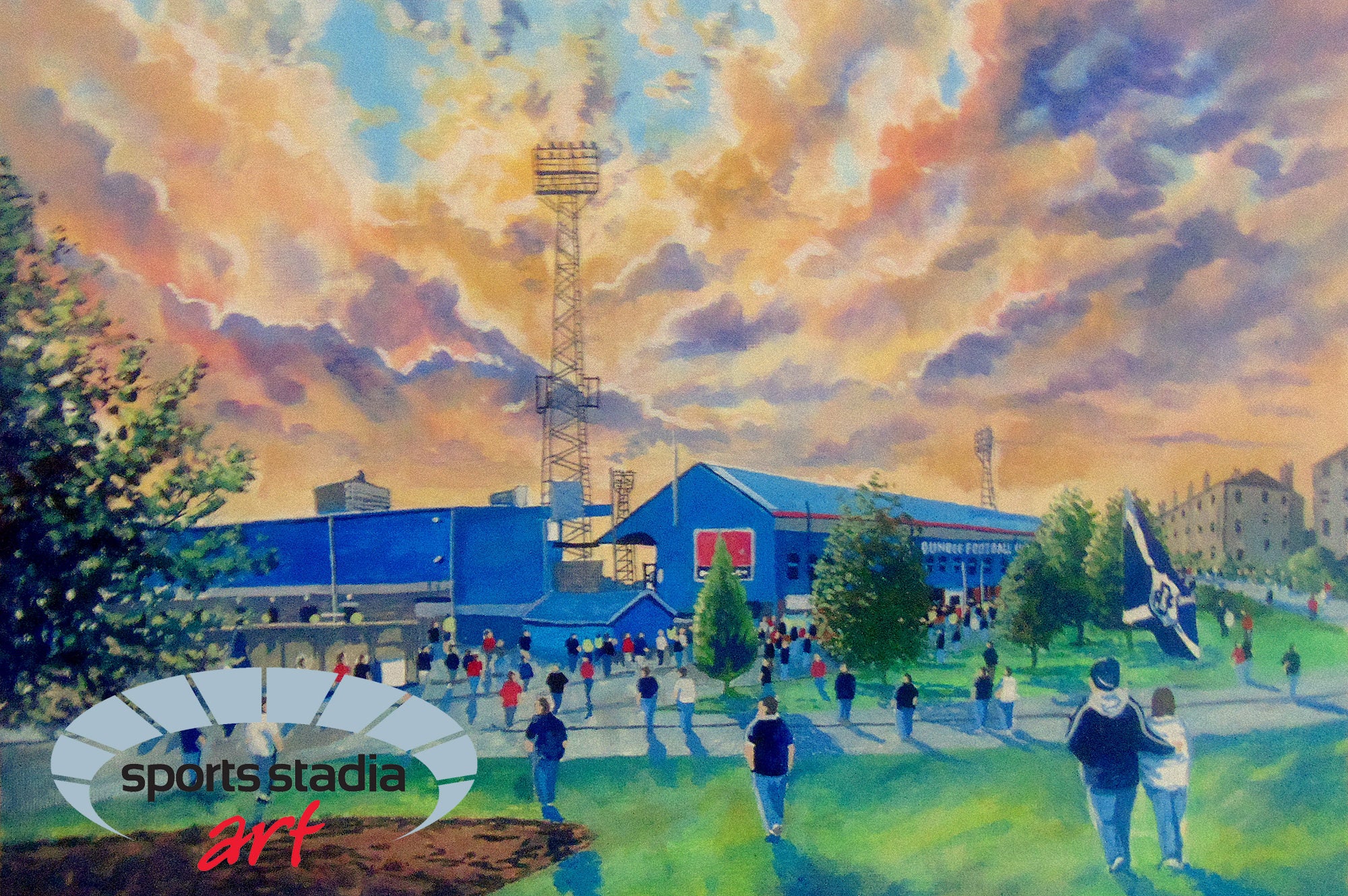 Dundee FC Dens Park Stadium 'Going to the Match' Wall Art A4 Print