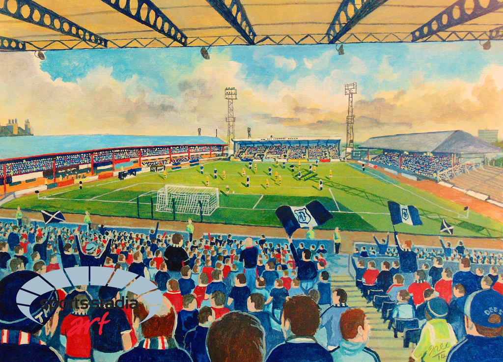 Dundee FC Dens Park Stadium Art Jigsaw Puzzle