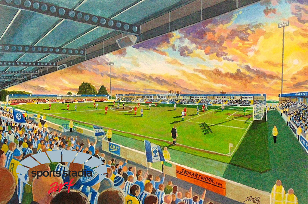 Chester FC Deva Stadium Wall Art A4 Print