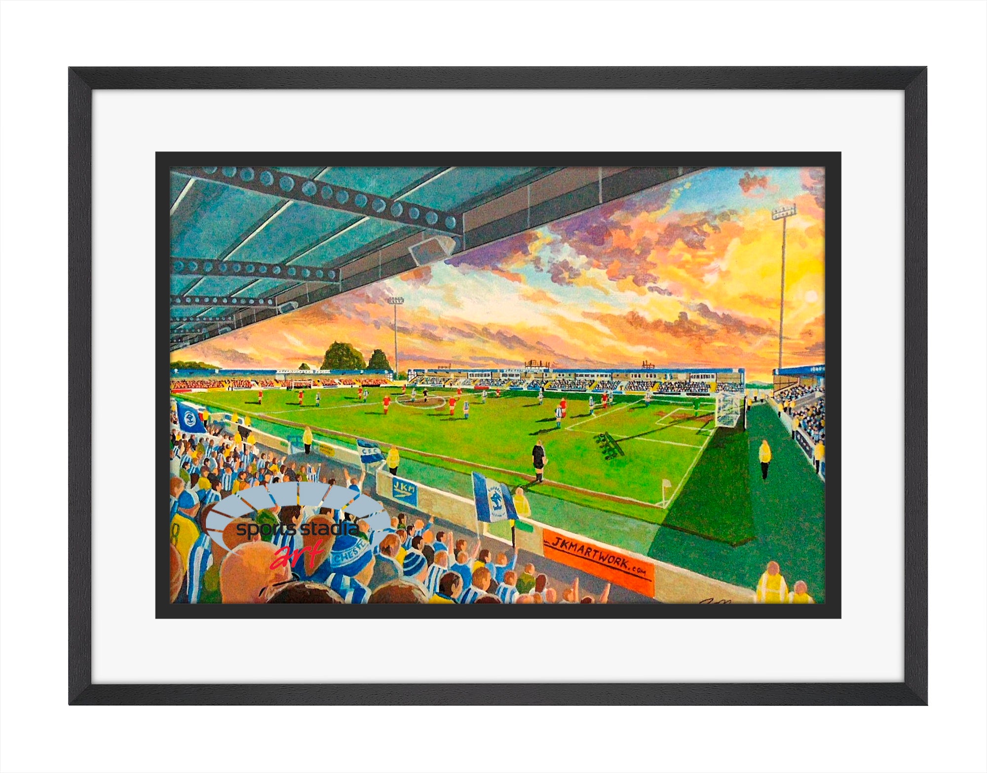 Chester FC Deva Stadium Wall Art A4 Print