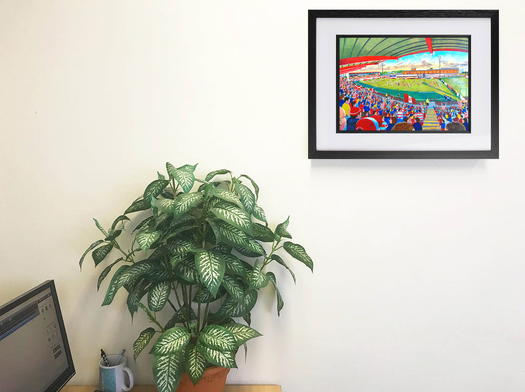 Hamilton Academical FC Douglas Park Stadium Wall Art A4 Print