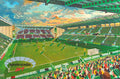 Hibernian FC Easter Road Stadium Wall Art A4 Print
