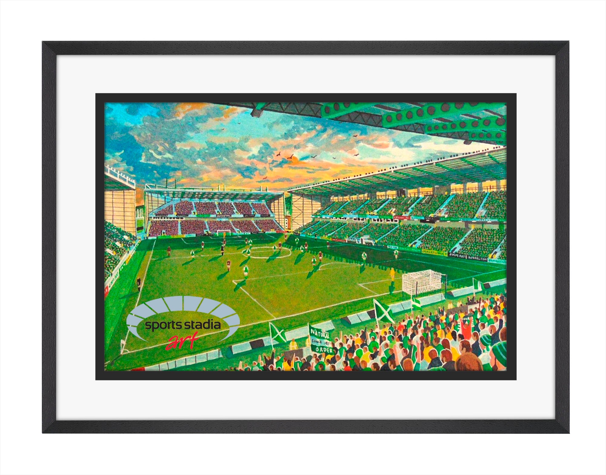 Hibernian FC Easter Road Stadium Wall Art A4 Print
