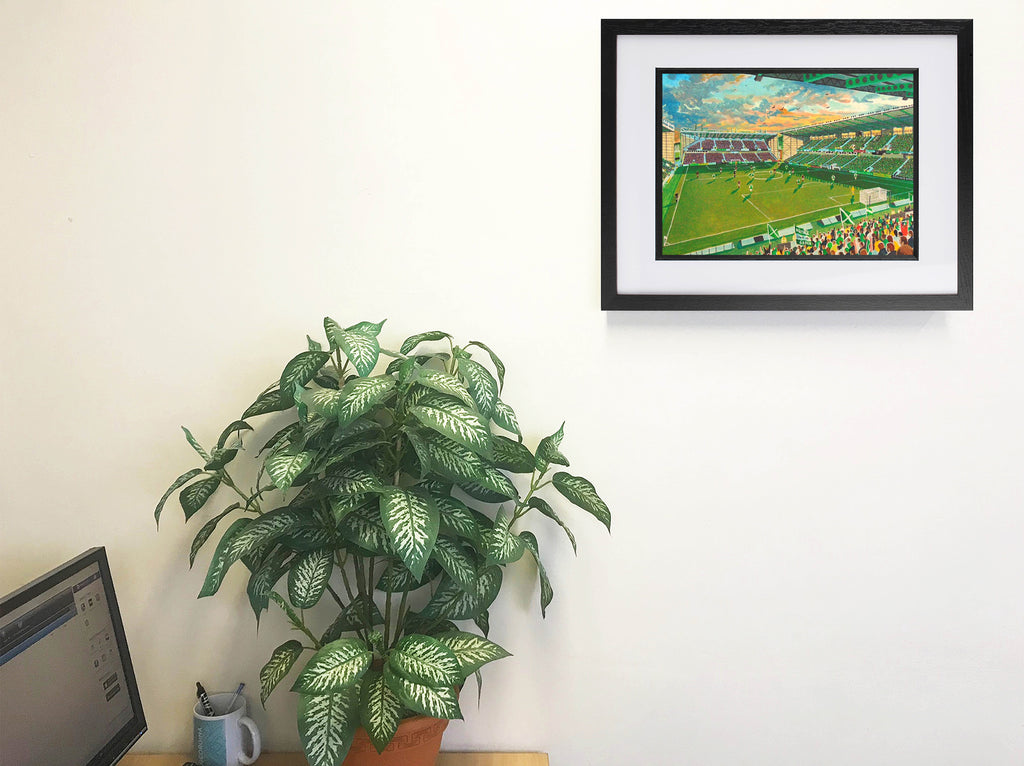 Hibernian FC Easter Road Stadium Wall Art A4 Print