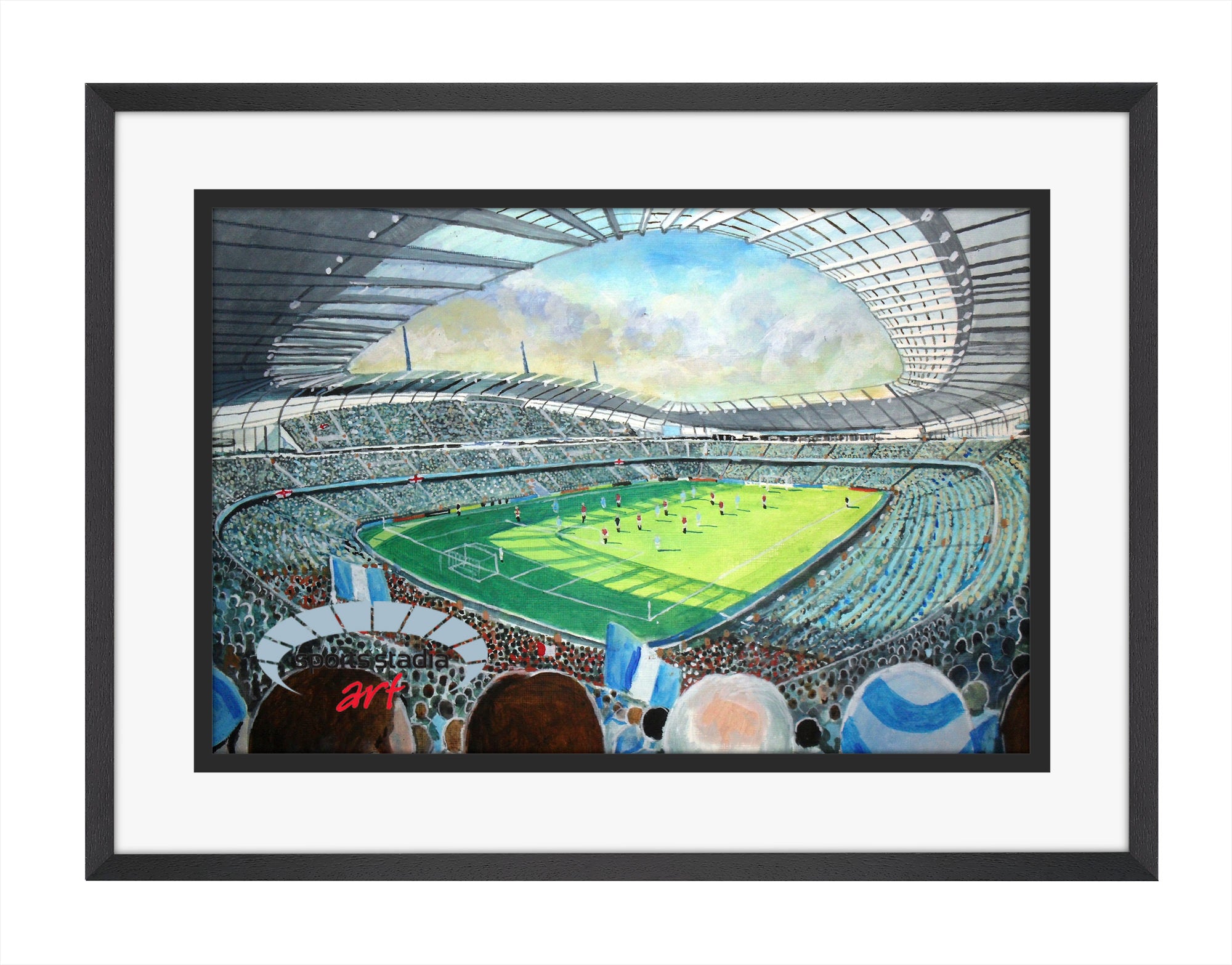 Manchester City FC Etihad Stadium Wall Art A4 Print