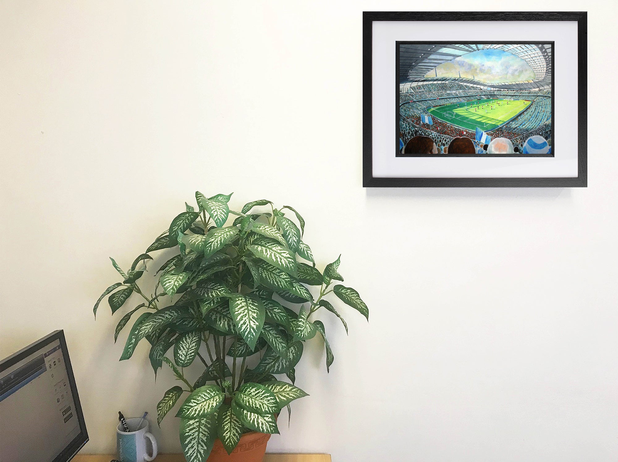 Manchester City FC Etihad Stadium Wall Art A4 Print