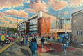 Blackburn Rovers FC Ewood Park Stadium 'Going to the Match' Wall Art A4 Print