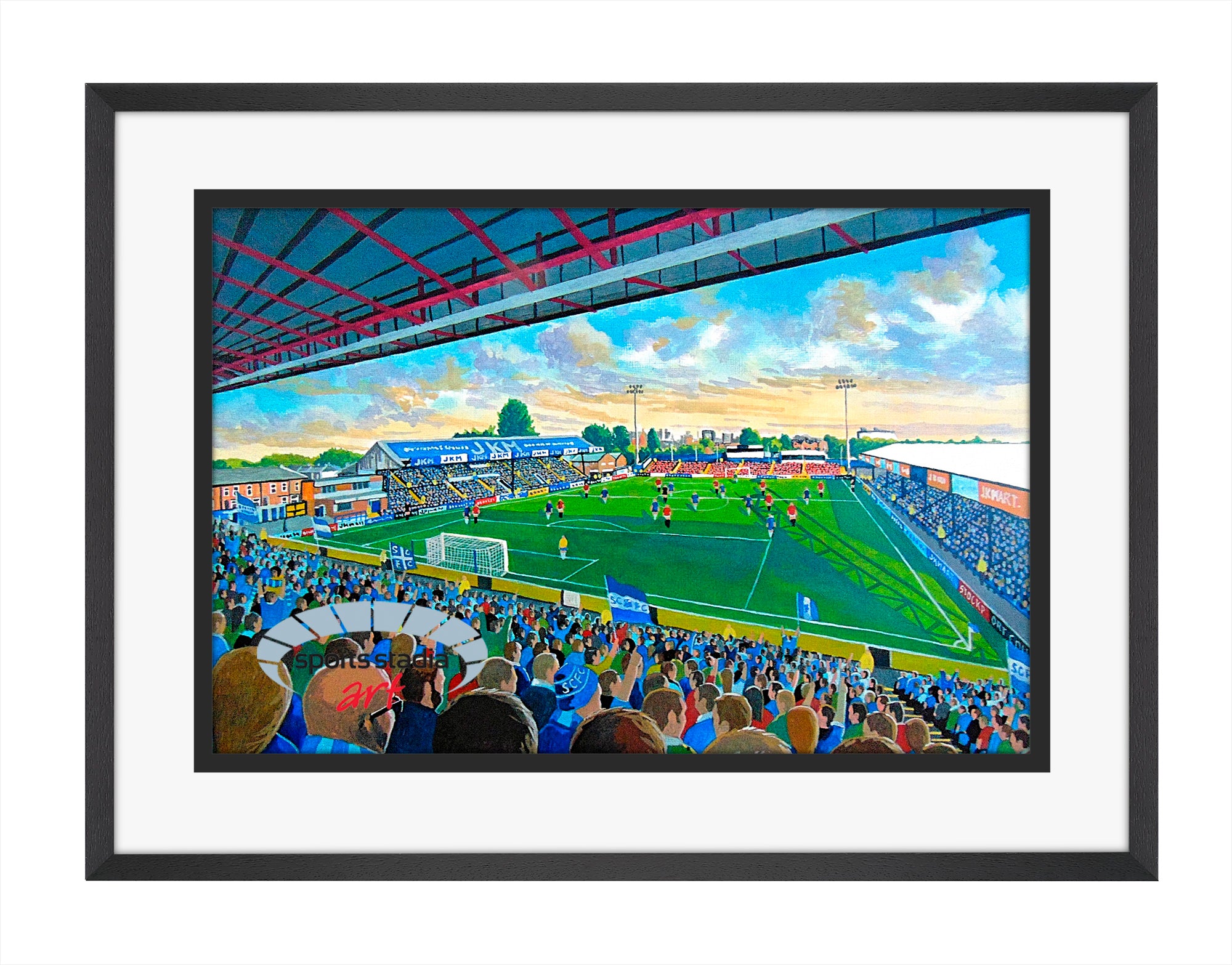 Stockport County FC Edgeley Park Stadium Wall Art A4 Print