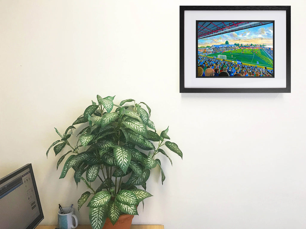 Stockport County FC Edgeley Park Stadium Wall Art A4 Print